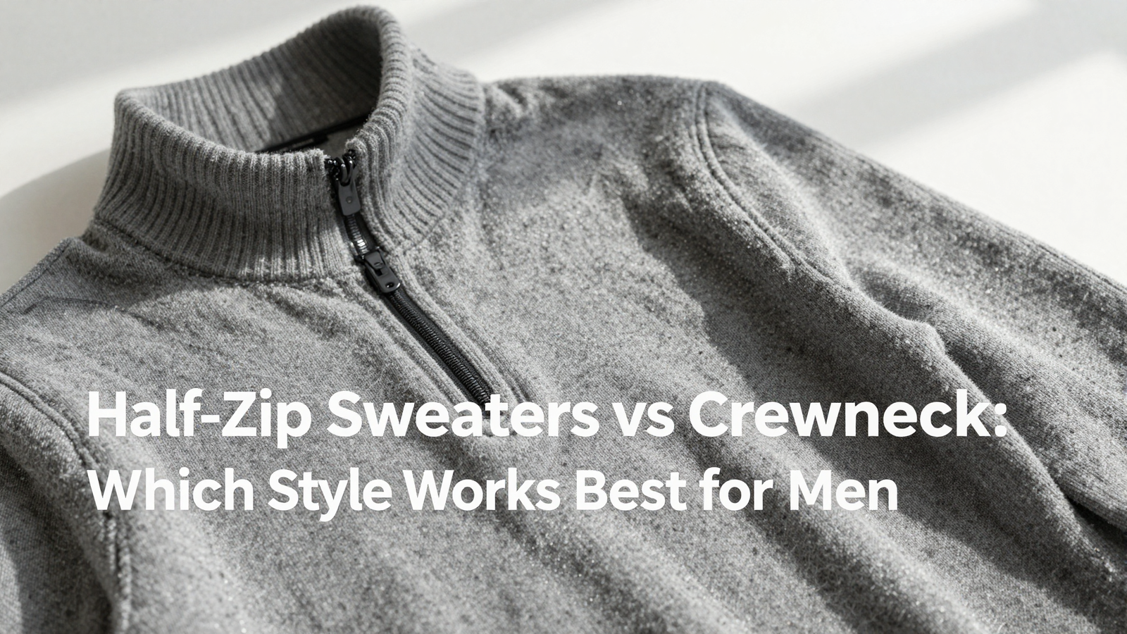 Half-Zip Sweaters vs Crewneck: Which Style Works Best for Men