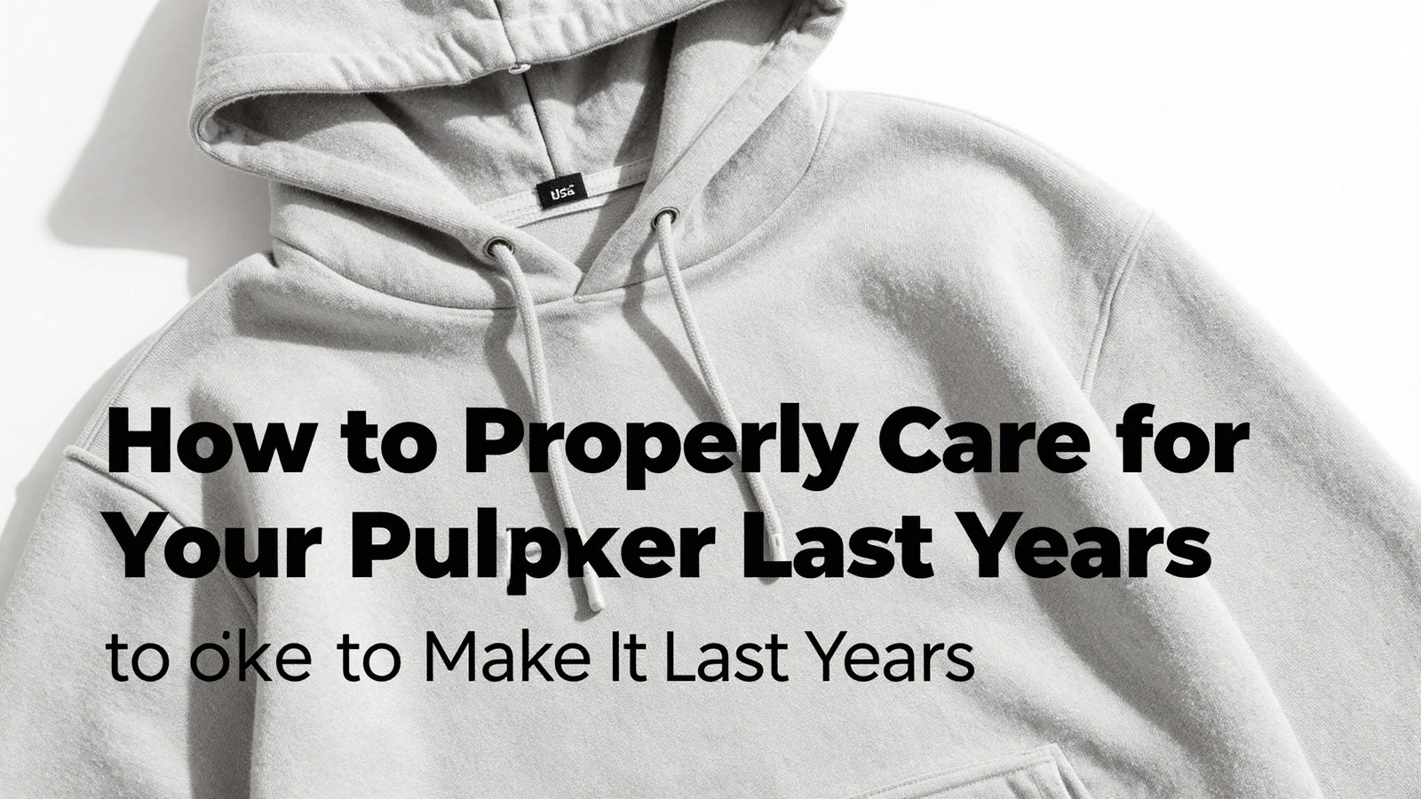 How to Properly Care for Your Pullover Hoodie to Make It Last Years